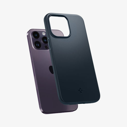 ACS04766 - iPhone 14 Pro Max Case Thin Fit in black showing the back